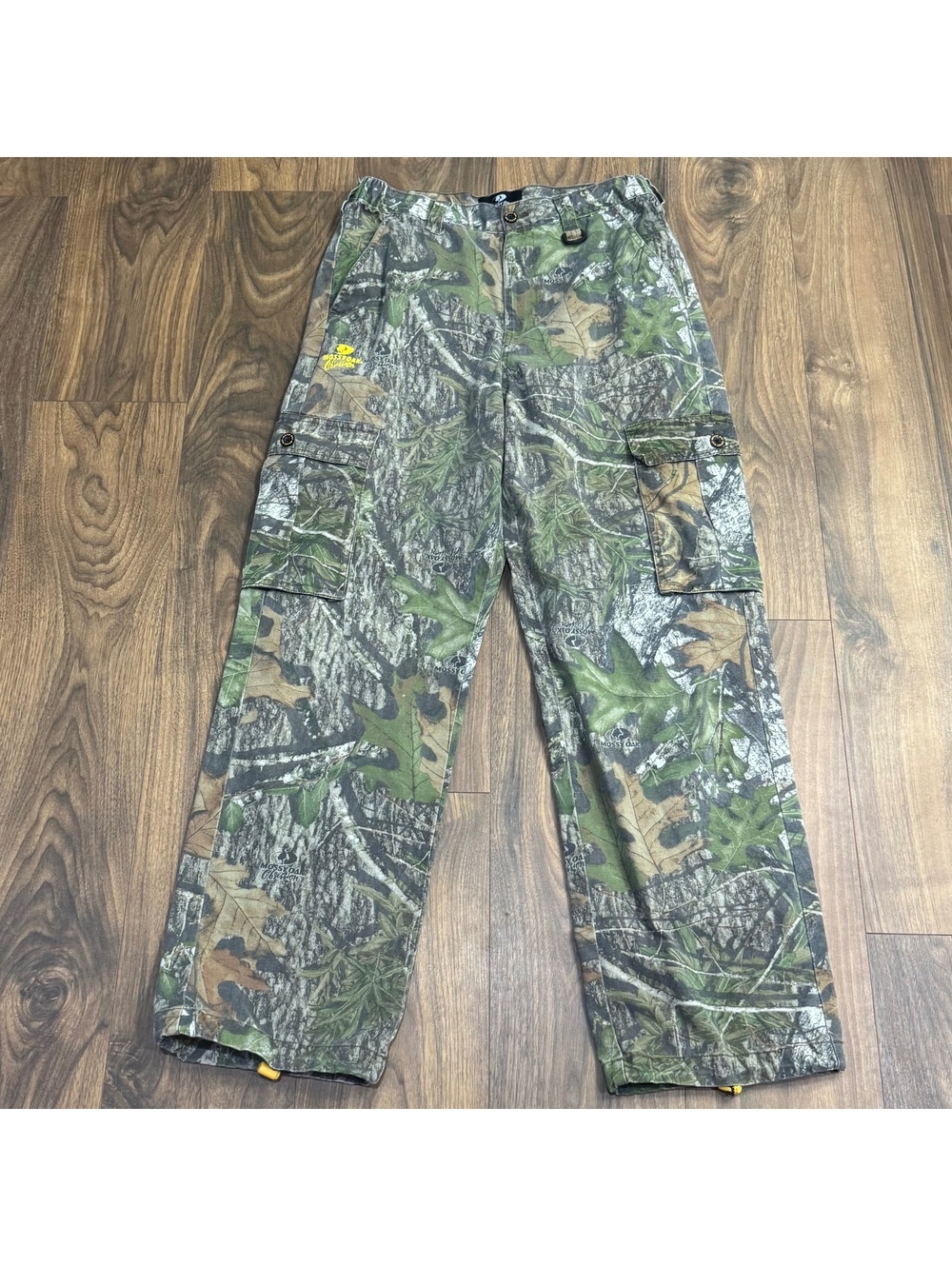 Mossy Oak Obsession Men’s Camo Cargo Hunting Pants 32-34 Adjustable Hem